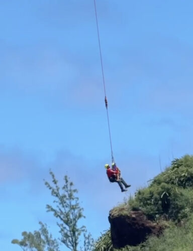 Fisherman rescued after falling about 100 feet off Maui cliff